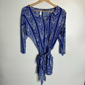 💙 ROMPER W TIE AT WAIST - SMALL